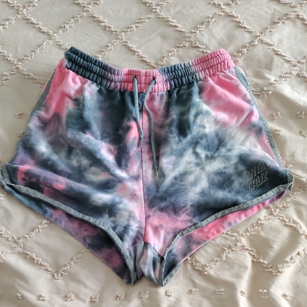 Santa Cruz Skateboards Pink and Gray Women's Shorts
